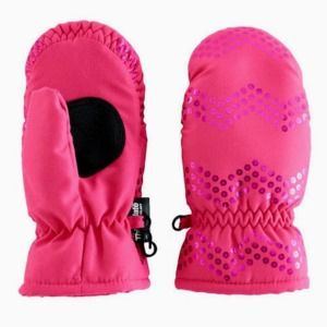 SO Pink Glitter Thinsulate Isolant Ski Mittens